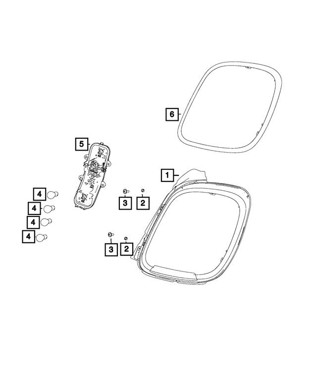 Genuine Mopar Lamp Socket 68290191AA