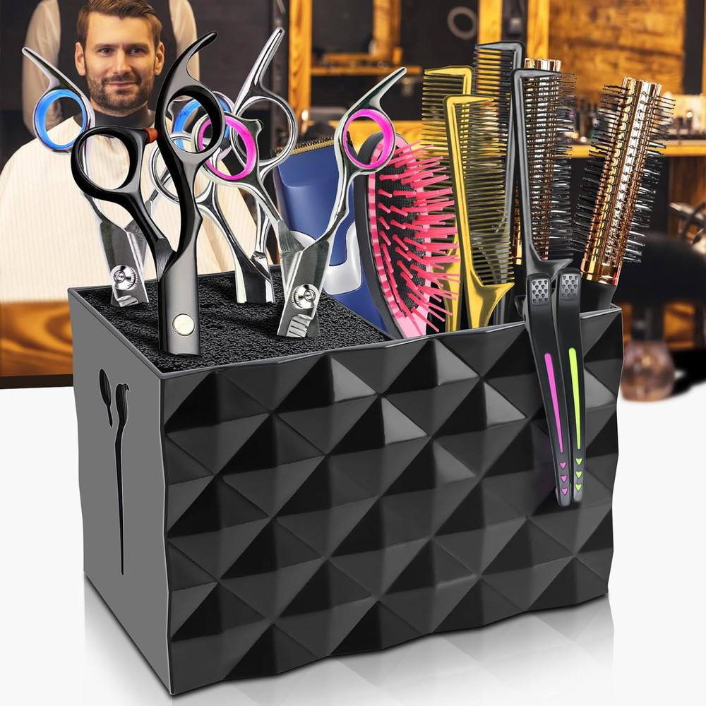 Professional Salon Scissors Box Hairdressing Styling Combs Rack Holder Case