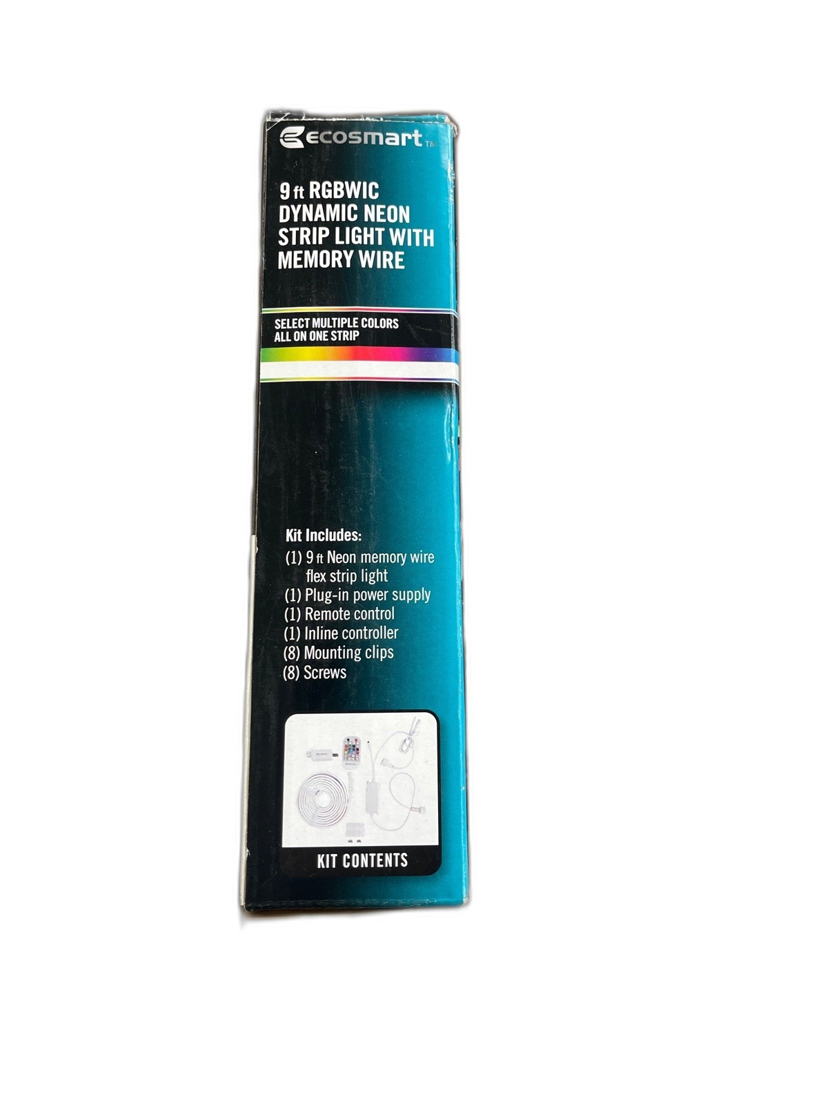 9 ft RGBWIC Color Changing Dimmable Plug-In LED Neon Flex Strip Light