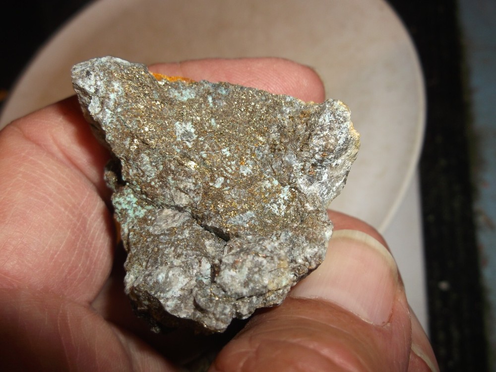 Gold, silver, copper, 58 grams samples ,ore high grade .