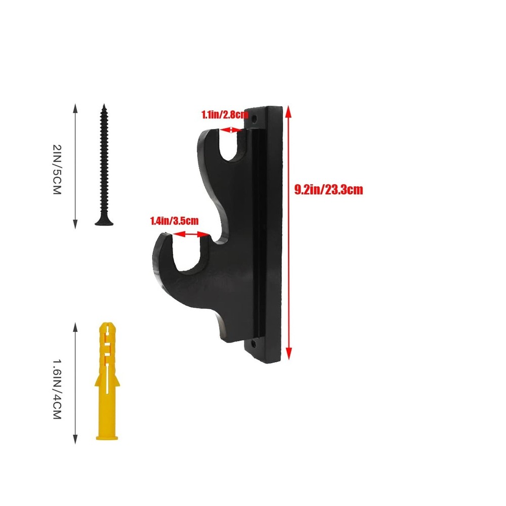 Sword Wall Mount,1-Pair Upscale Hook Sword Stand,Sword Hook,Solid Wood Two-La...