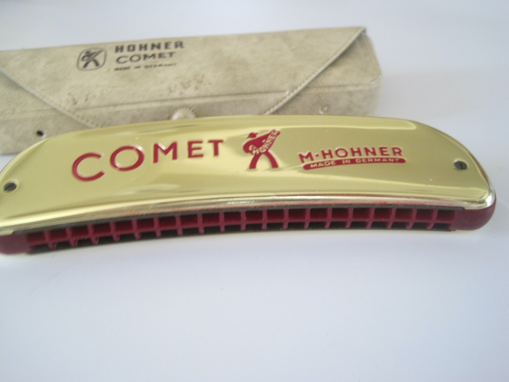 HOHNER COMET W/ CASE MINT Antique