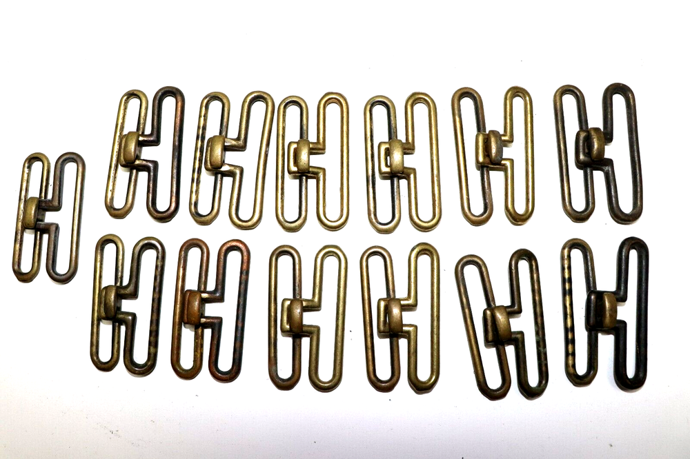 WWII US brass pistol belt hardware set each E5149