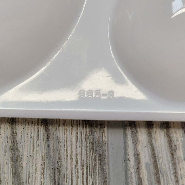 2 Tupperware White Plastic Replacement Deviled Egg Tray Carrier Insert 665 Vtg