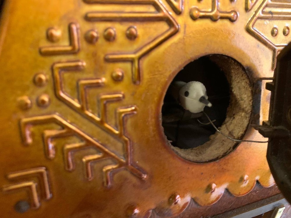 Soviet Vintage Cuckoo clock, USSR clock, Soviet working clock, Mechanical clock