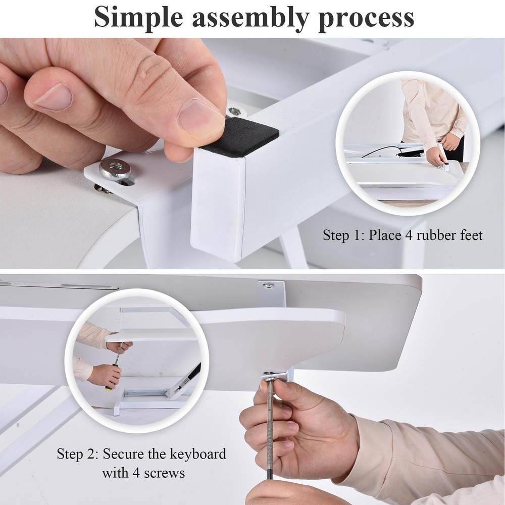 37" Home Office Desk Riser Adjustable Standing Desk Converter Adjustable