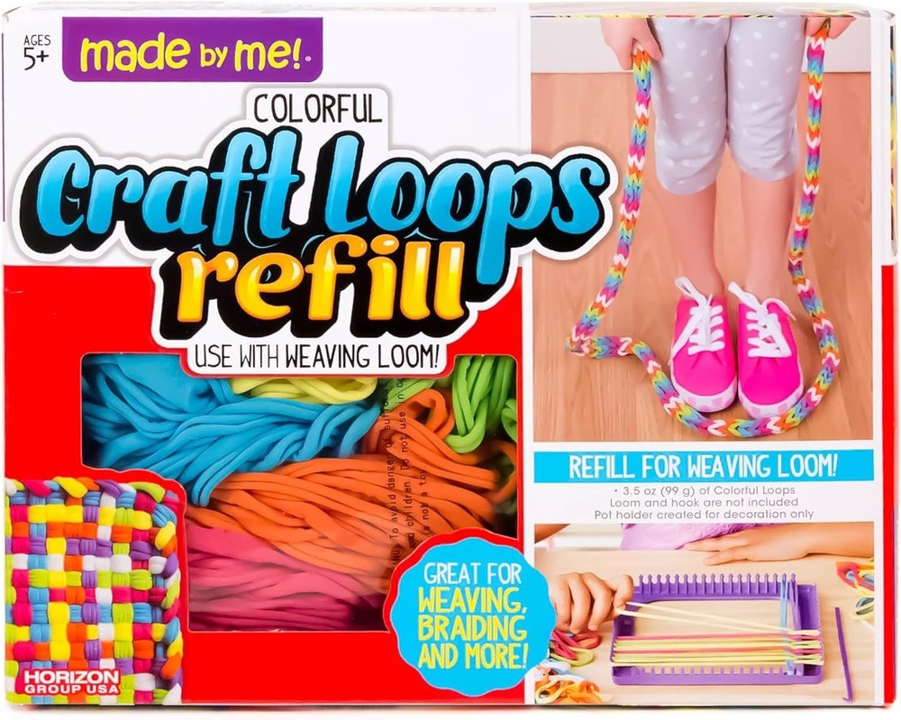 Educational Craft Loops Refill - 210 Loops in 7 Colors for Tangible Learning