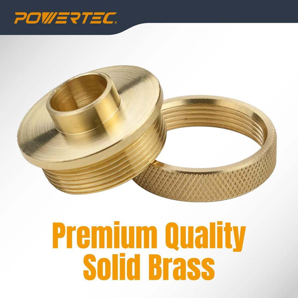 Router Guide Bushing Solid Brass 5/8", Short Shank Precision Router Bushings Tem