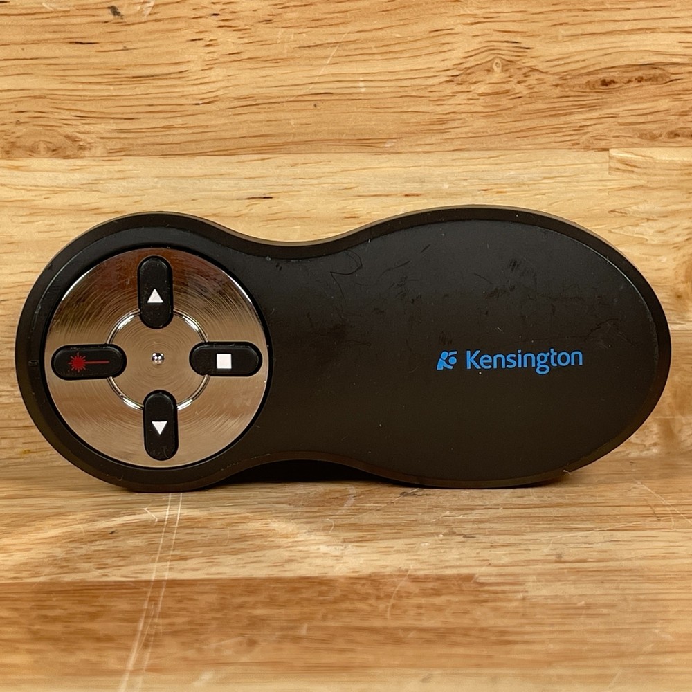 Kensington Black Wireless Handheld 4-Button Laser Point Presenter Remote Control
