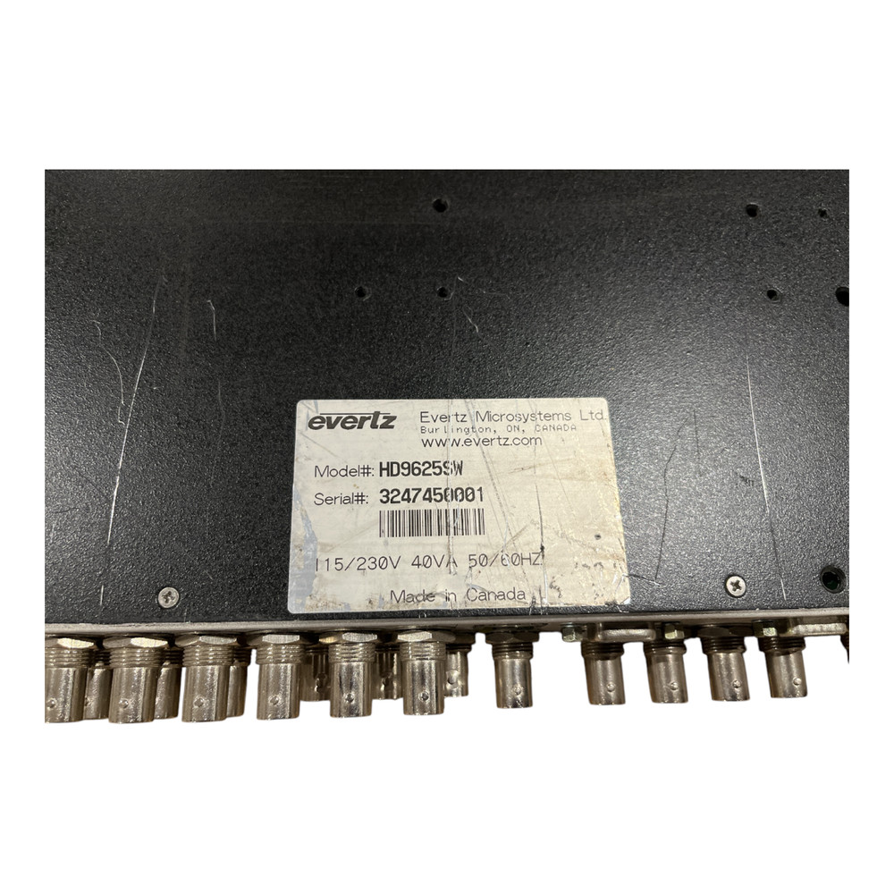 Evertz HD9625SW Mini Master Control Switch