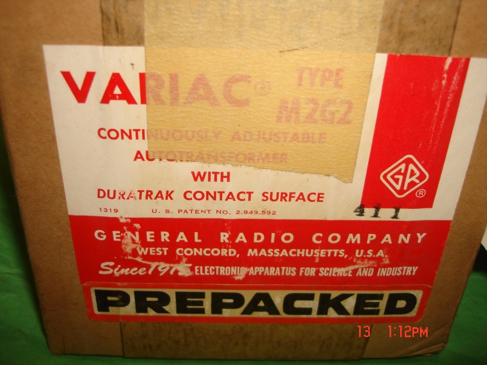 variac type m2g2 type m2 120v 2.4a 350 cycles