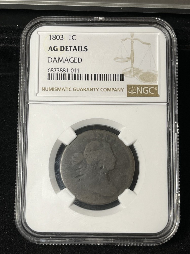 1803 large cent NGC Graded