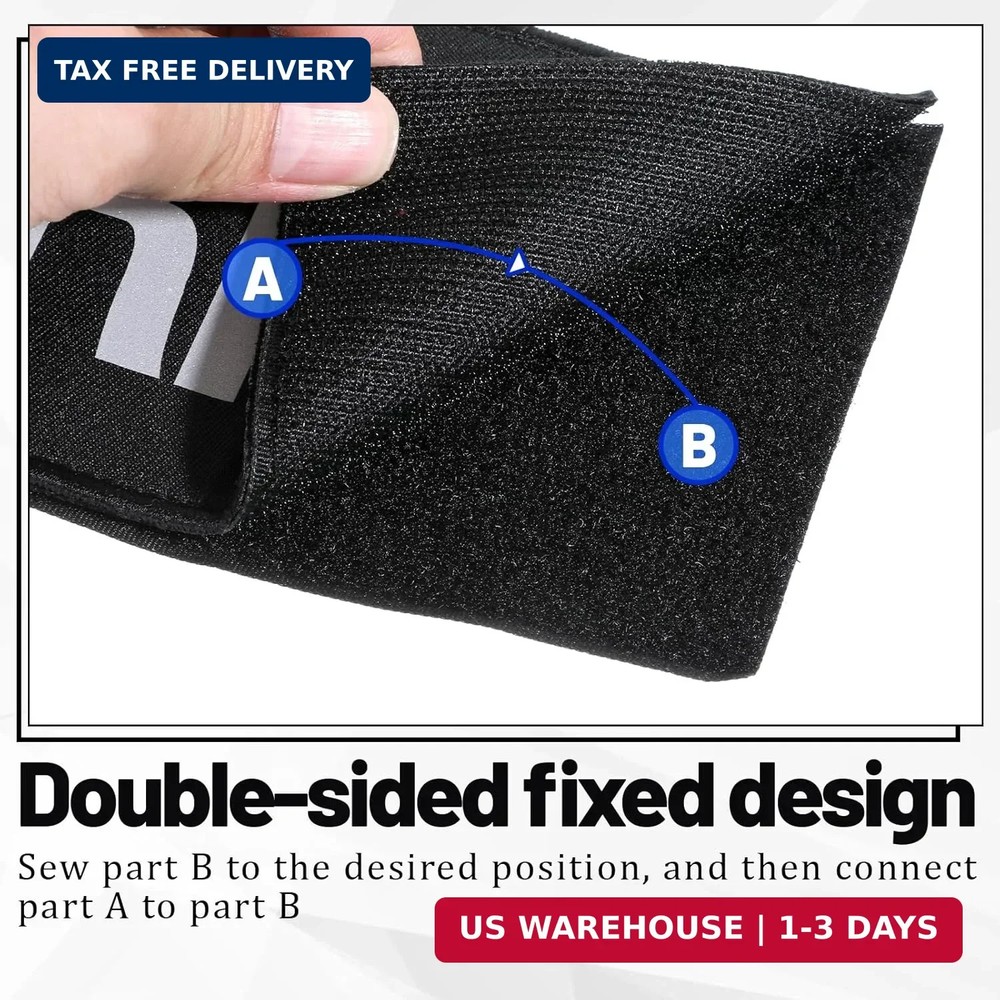 Security Patch, 2 Pcs Reflective Security Hook and Loop Patch for Vest Printed L