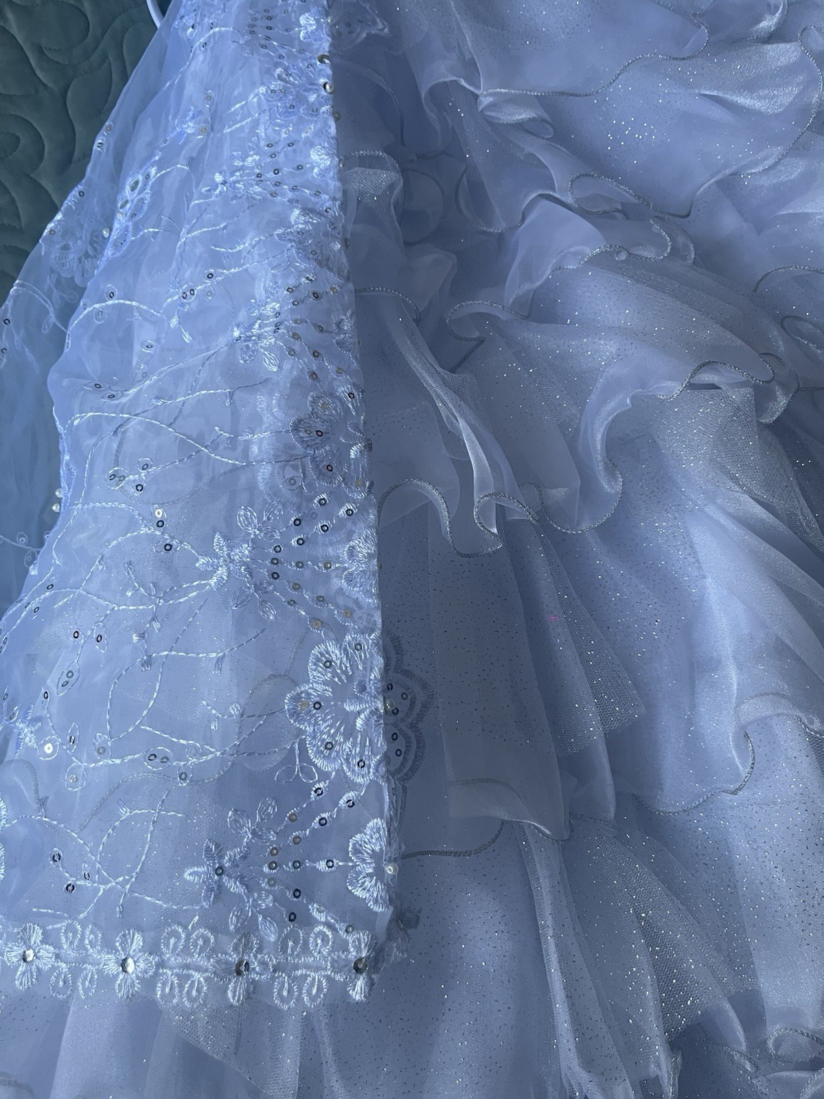 Vestido de Primera Comunión Niña Talla 14 con La Virgen De Guadalupe