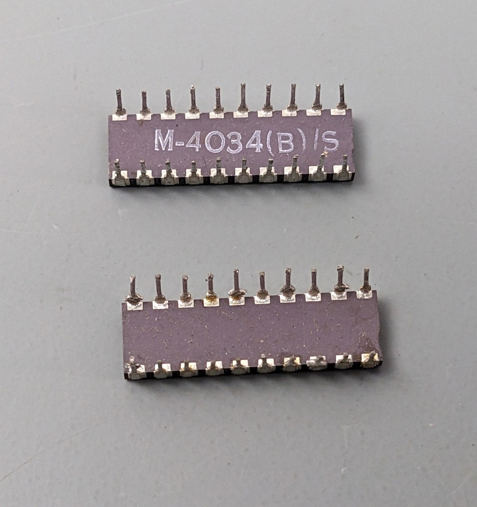 (2) NS MM5035D Octal 80-Bit Shift Register ICs