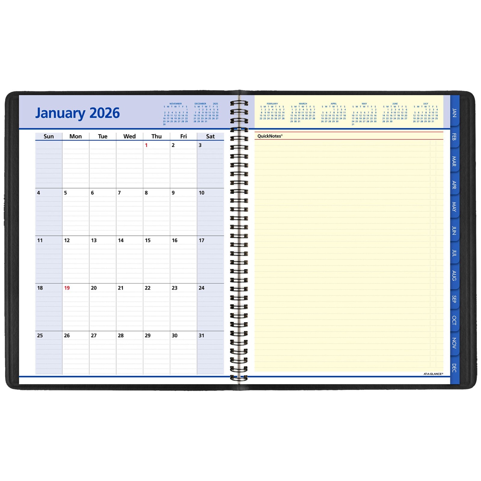 2026 At-A-Glance QuickNotes 76-950-05 Weekly Monthly Appointment Book, 8 x 11"