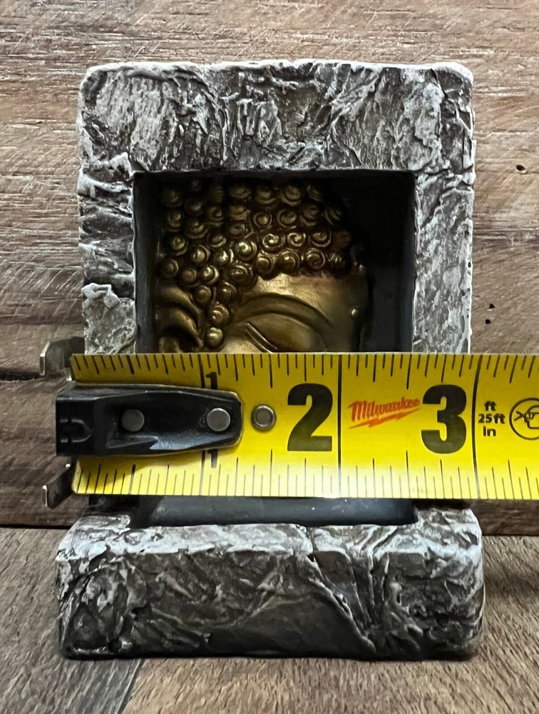 Buddha Resin Incense Burner 4" x 3"