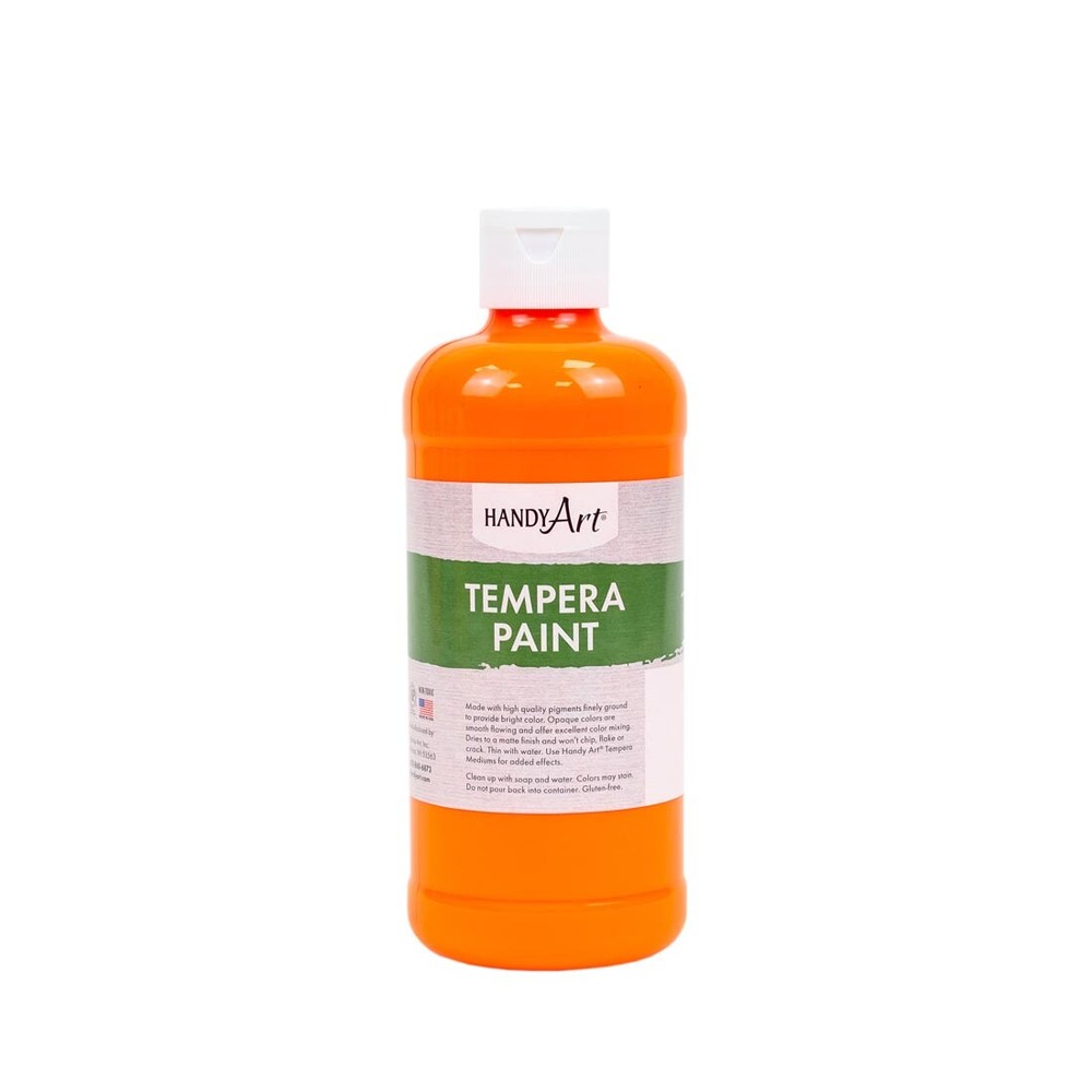 Handy Art Tempera Pint Fluorescent Orange