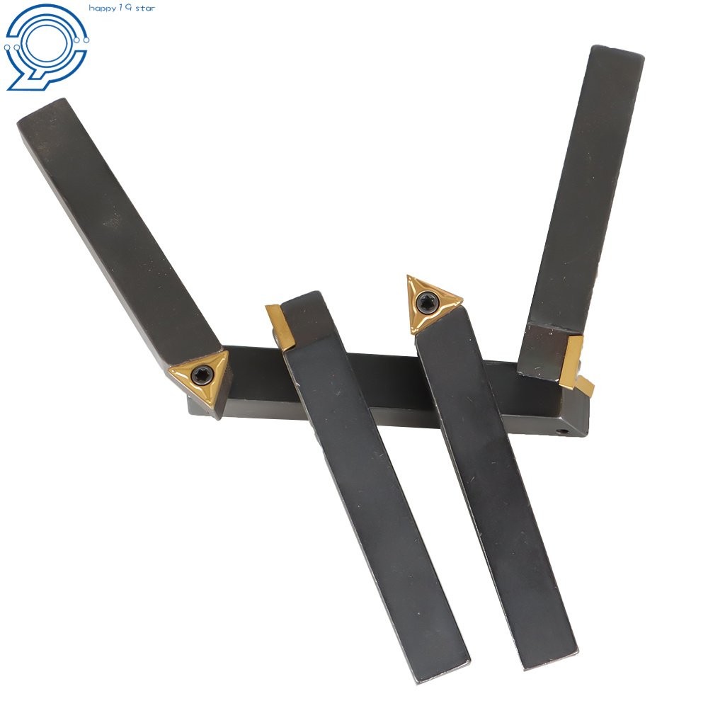 5 Pack 3/8" Carbide Indexable Turning Tool Lathe Tool Bit With Carbide Inserts