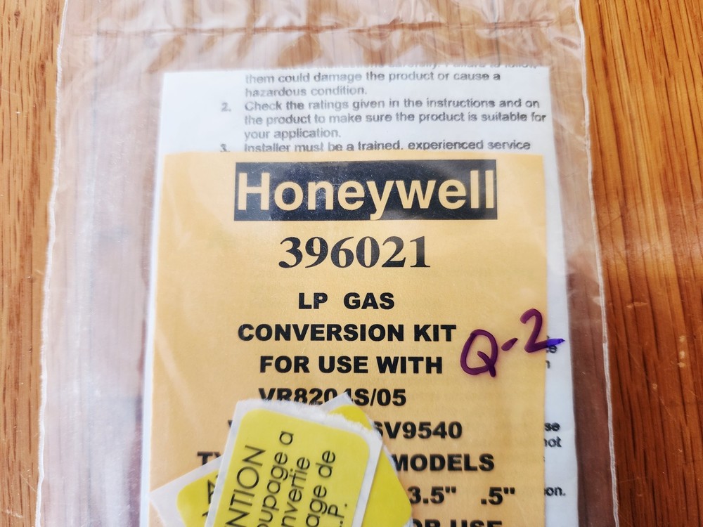 Honeywell 396021 Two Stage LP Gas Conversion Kit