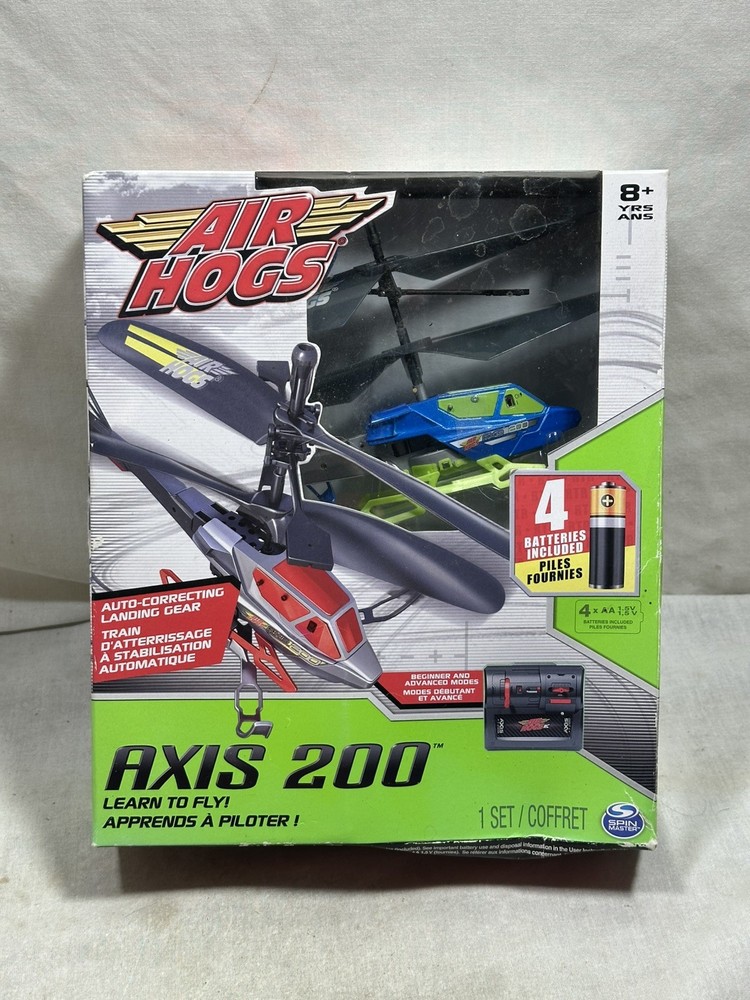 Spin Master Air Hogs Axis 200 R/C Helicopter, Beginner & Advanced Modes - New