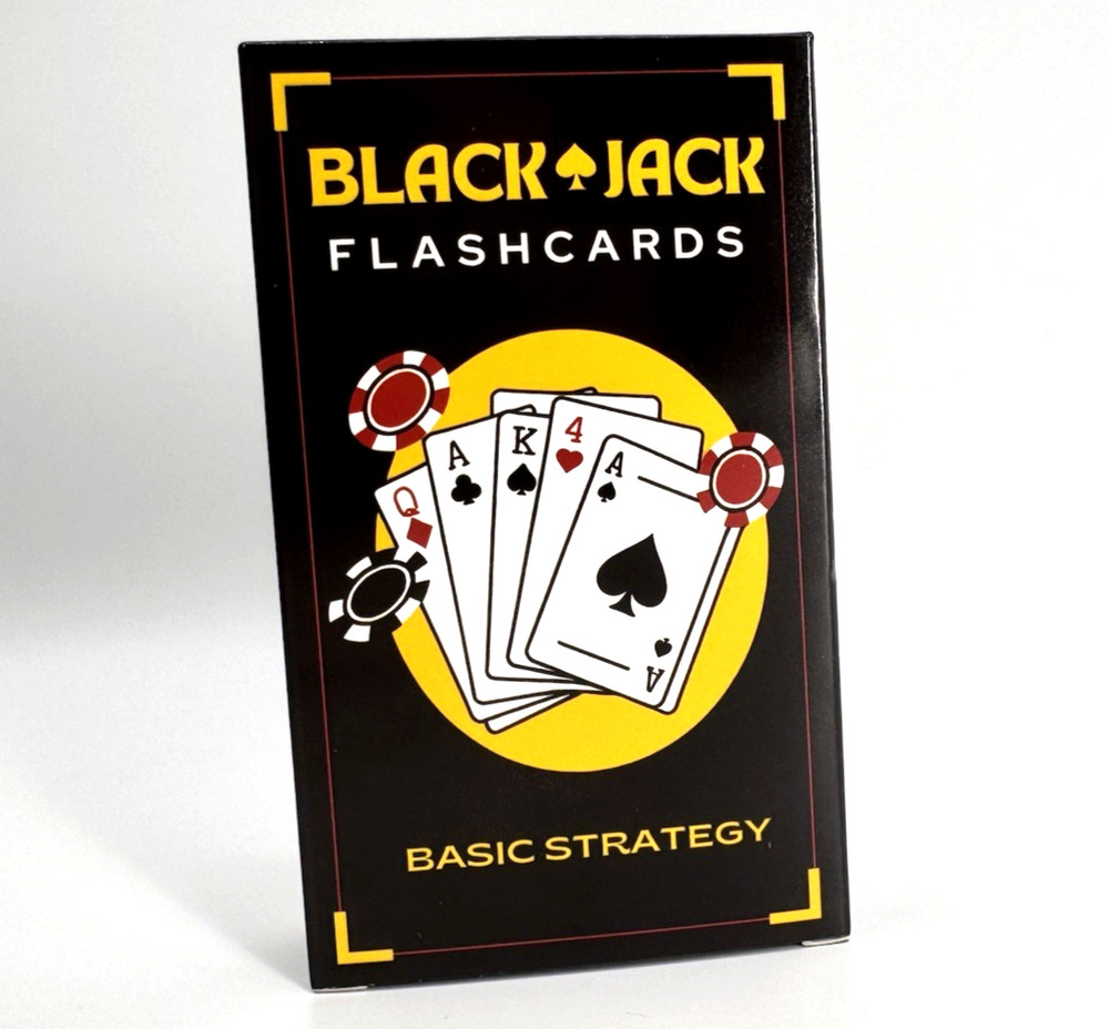 Blackjack Basic Strategy Flashcards for Beginners Casino Game Learning Cards NEW