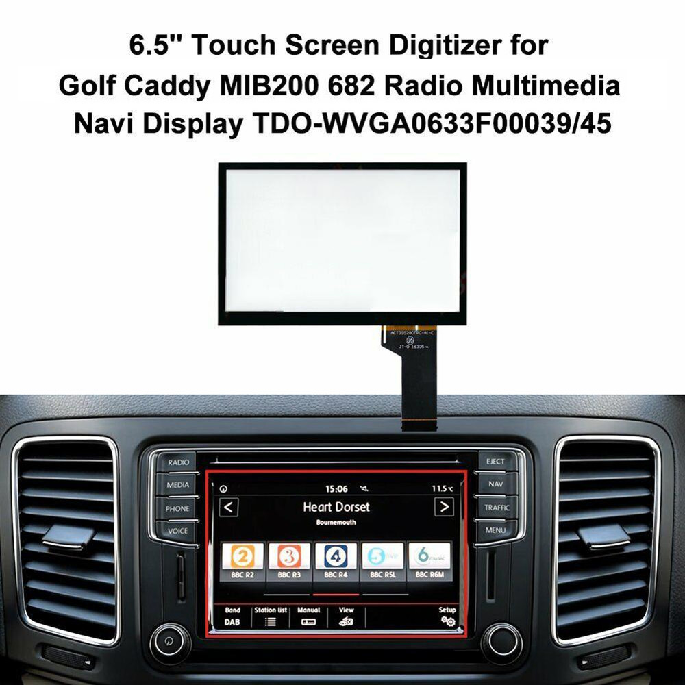 For Skoda MIB2 STD2 Radio Multimedia Replacement Part Touch Screen Digitizer
