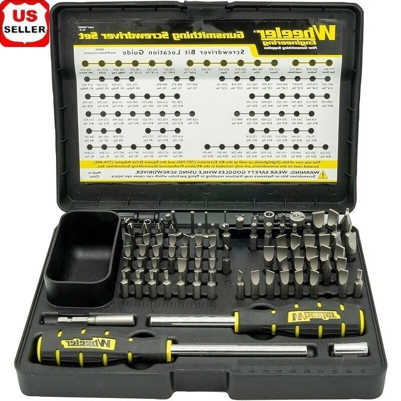 89 Piece Gunsmithing Screwdriver Set Tools W/ Storage Case Maintenance Durable