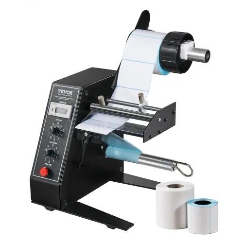 Vevor LDL-30-V1 Automatic Label Dispenser Applicator, 0.6-4.9" Width, Counter