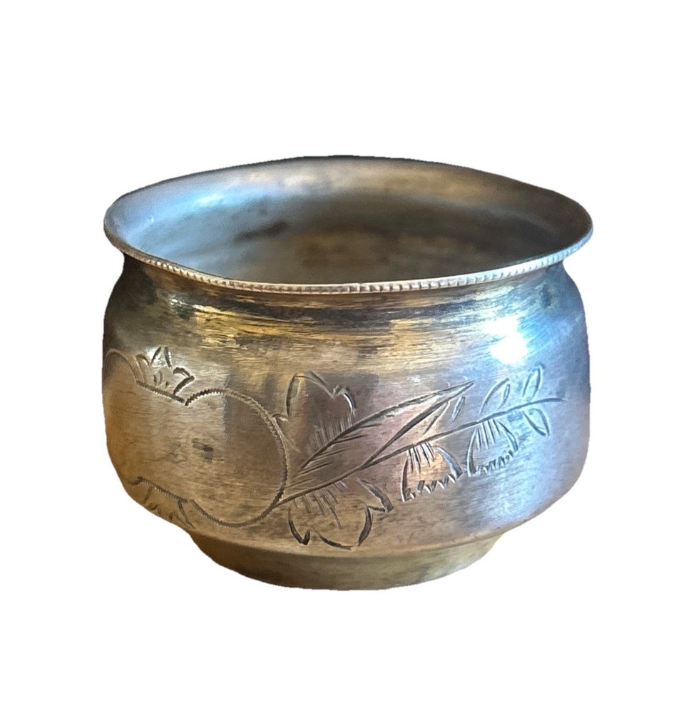 Antique  1880 Russian Imperial Silver 84, Salt Cellar