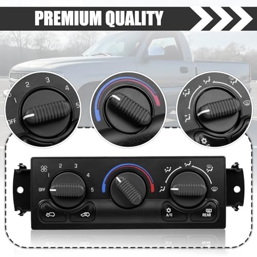 A/C Heater Climate Control Module Panel Switch for 1999-2002 Chevy 599-218