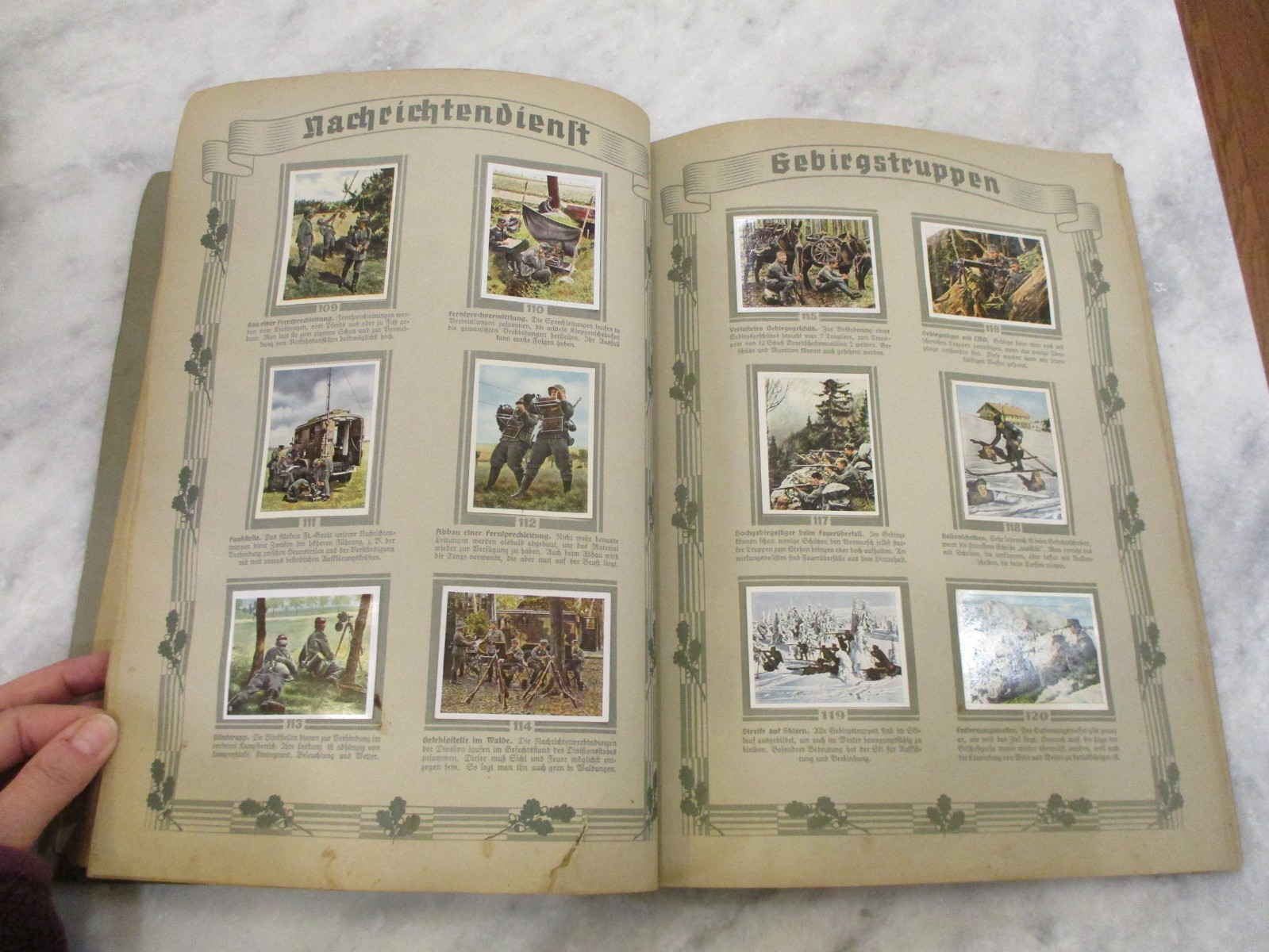 DIE DEUTLCHE WEHRMACHT - CIGARETTE CARDS PHOTO ALBUM - 1936 GERMAN - COMPLETE