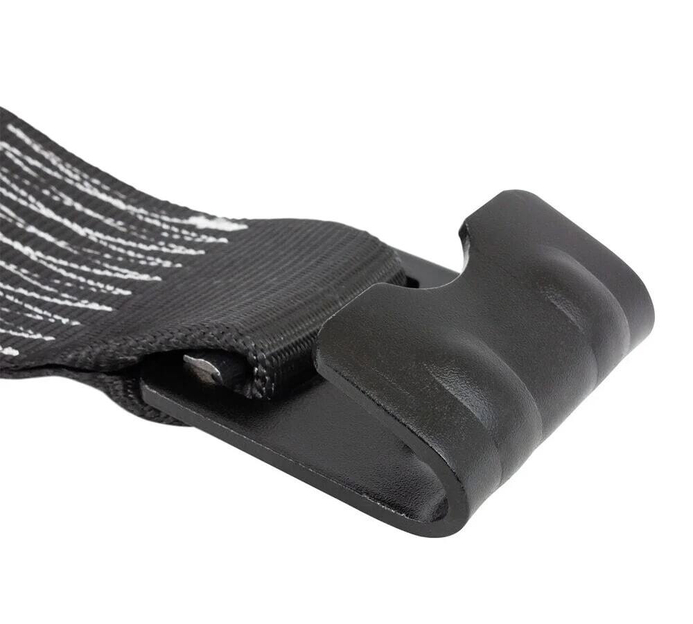 (10 Pack) 4"x30' Winch Straps w/flat Hook - Black, WLL 5400 Flatbed Tie Down ...