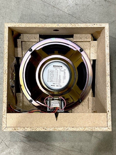 Bogen WBS8T725 8" Wall Speaker 4 pack in walnut look