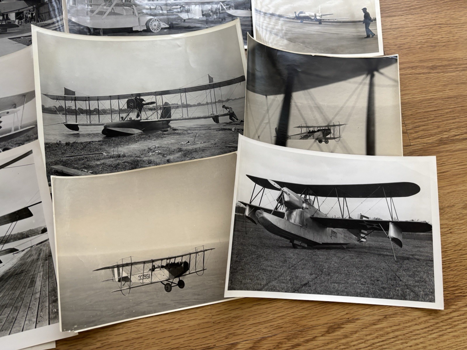 Vintage Lot of (14) Early Aviation Photos WWI Era Airplanes Curtiss Jenny More
