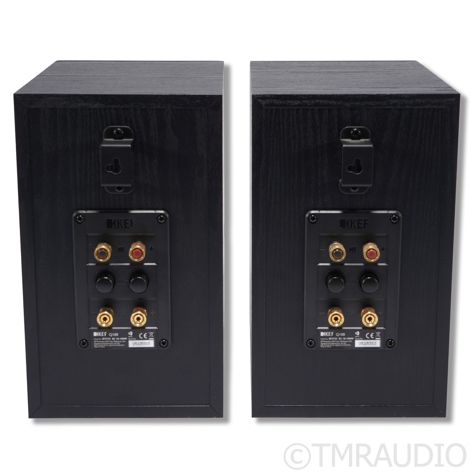 KEF Q100 Bookshelf Speakers; Black Pair