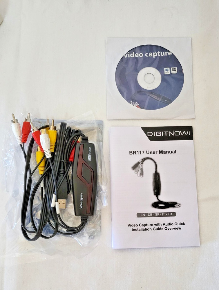 Compact VHS Video Capture Device Digital Conversion: BRAND NEW, SEALED