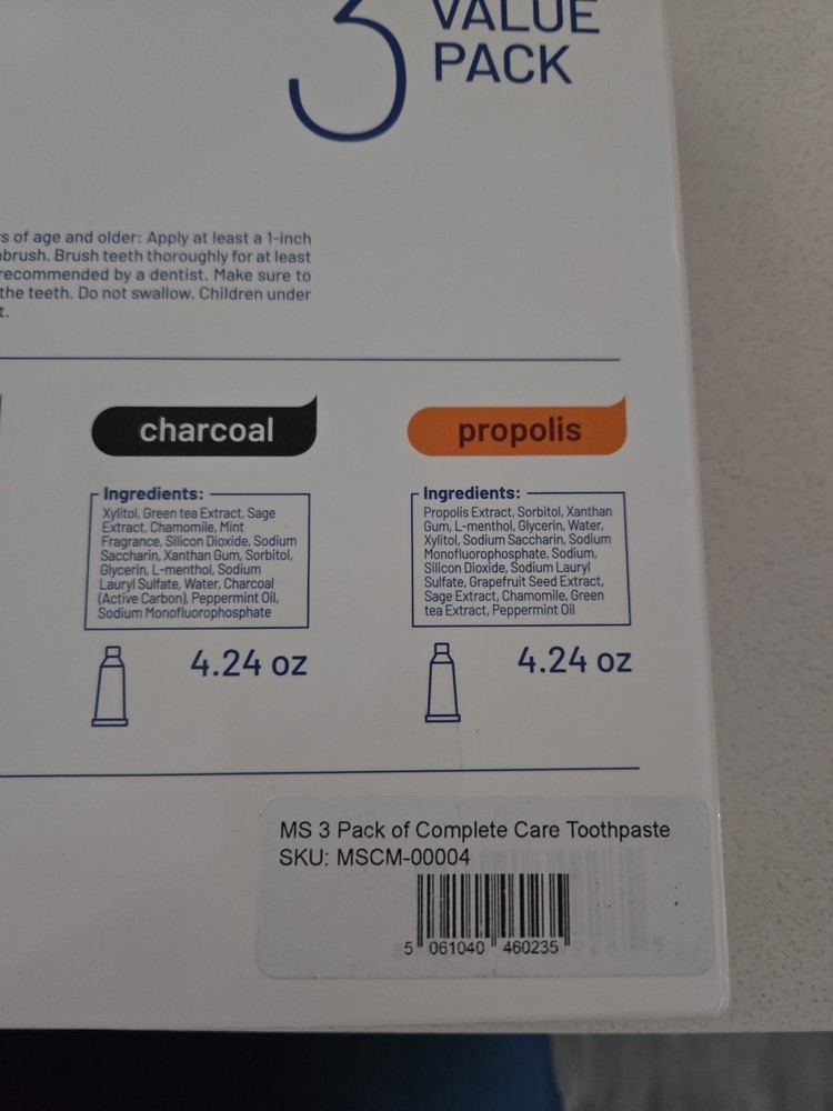 Toothpaste MedSchenker Complete Care Value Pack 3