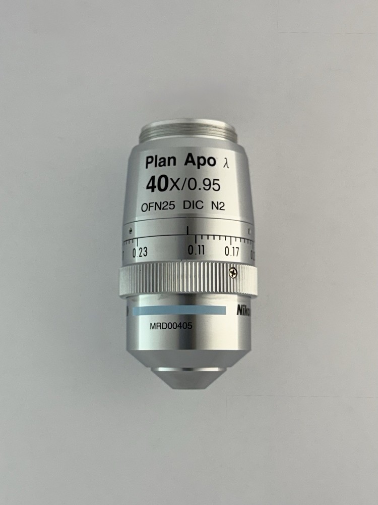Nikon Plan Apo Lambda λ 40x/0.95 DIC N2 Microscope Objective – CFI60 – OFN25