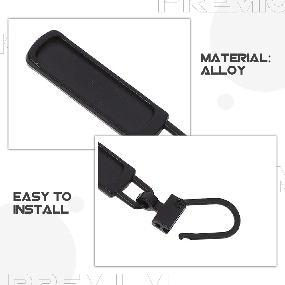 10 Pcs Zipper Head Box School Bag Accessories Pull Replacement Tabs