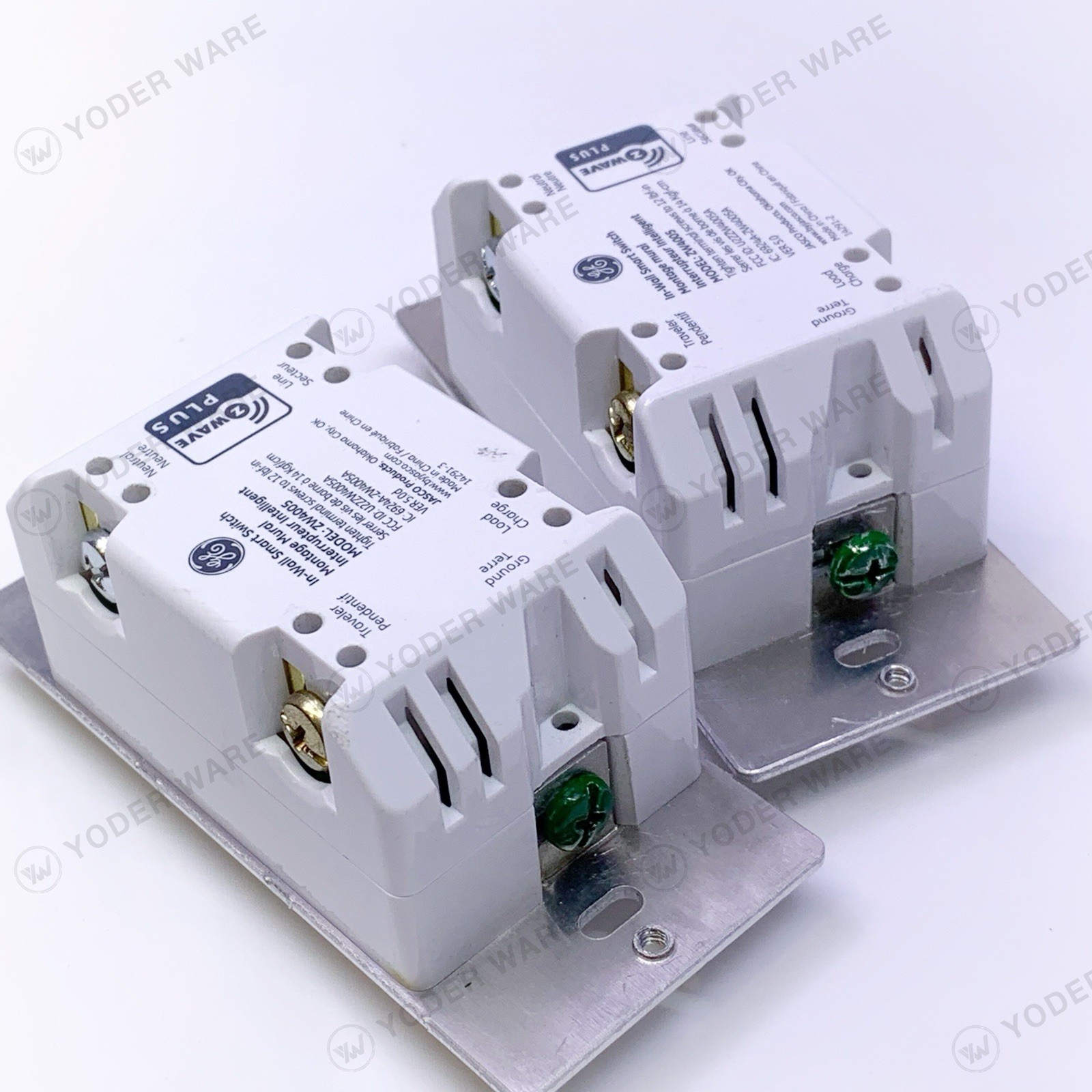 2-Pk GE/Enbrighten In-Wall Z-Wave Plus 14291-2 Smart Paddle Switch ZW4005 *READ*