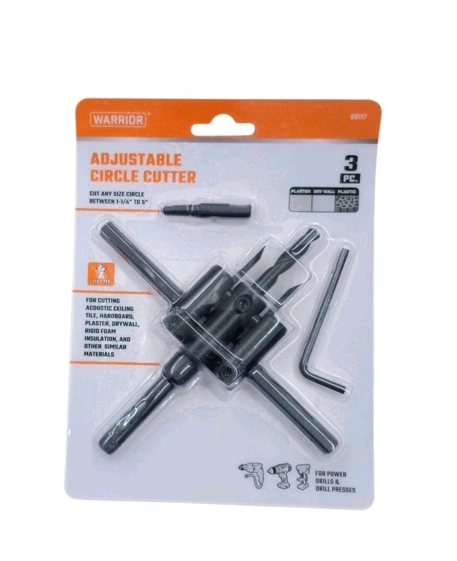 WARRIOR Carbide Tip Adjustable Circle Cutter