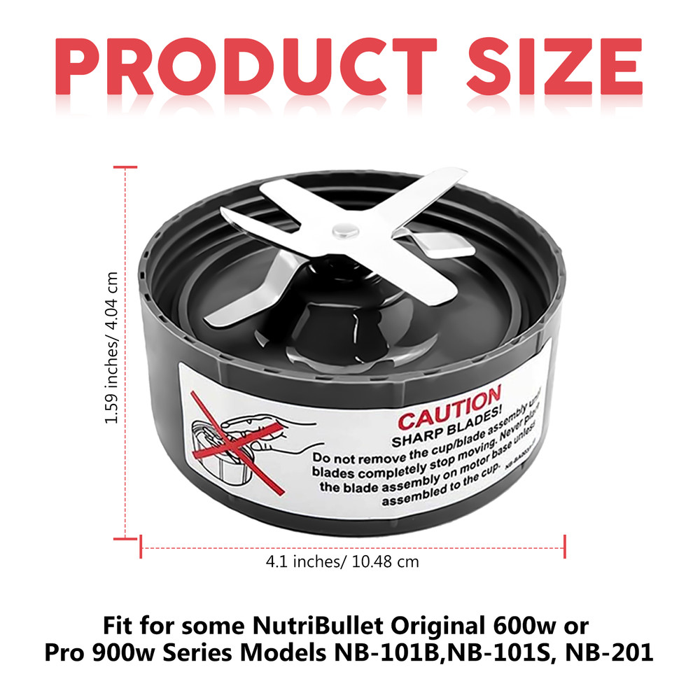 Replacement Extractor Blade Part with Gasket, Compatible with Nutribullet 600W