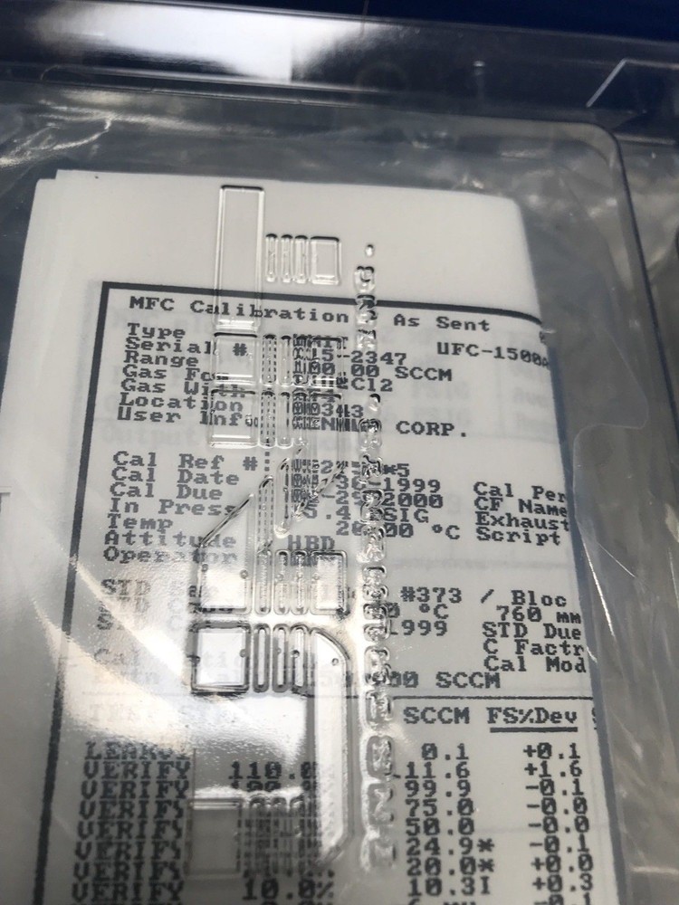 Unit UFC-1500A Mass Flow Controller, SIH2CL2,100 SCCM Refurbished