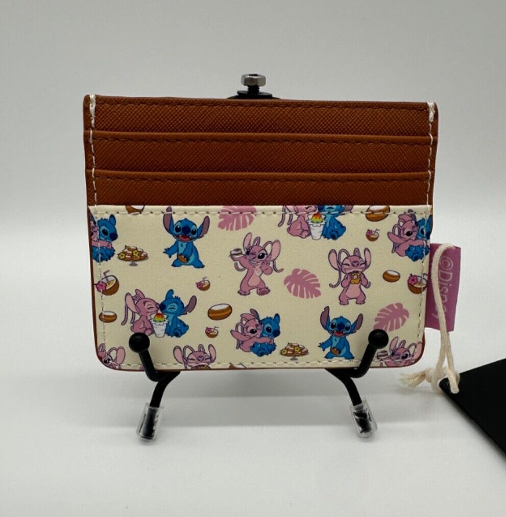 Loungefly Disney Lilo & Stitch Angel & Stitch Snacks Cardholder NEW