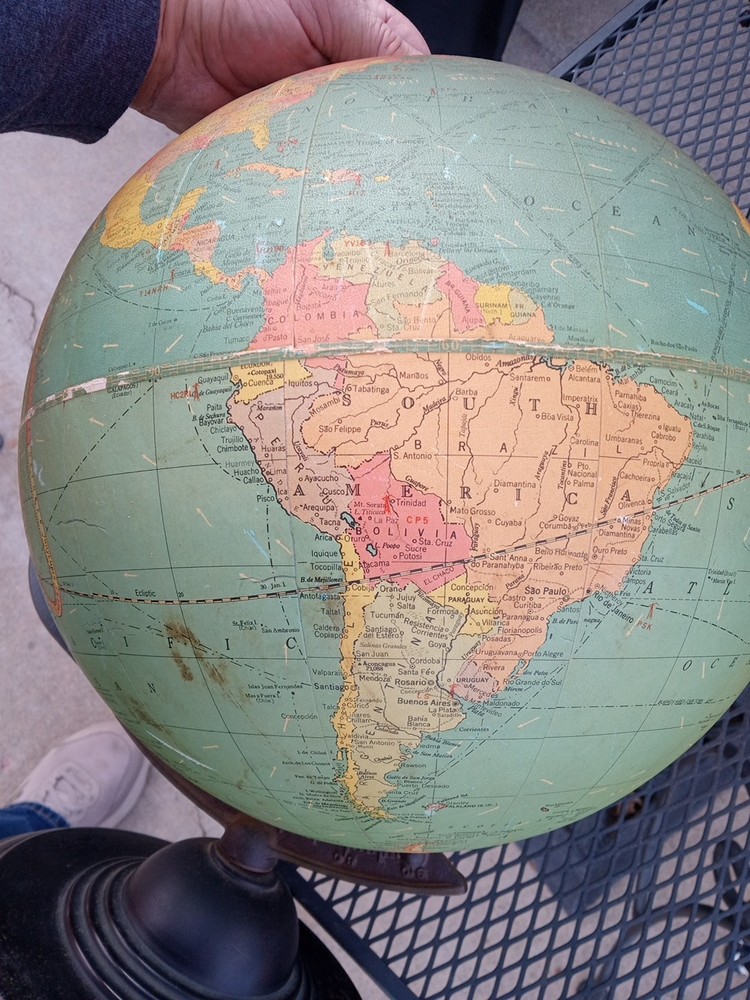 1930-1934 12" Replogle Standard Globe (Manchukuo) Deco