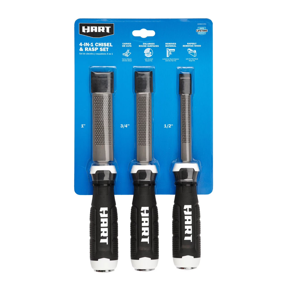 Hart 4 In 1 Chisel And Rasp Set