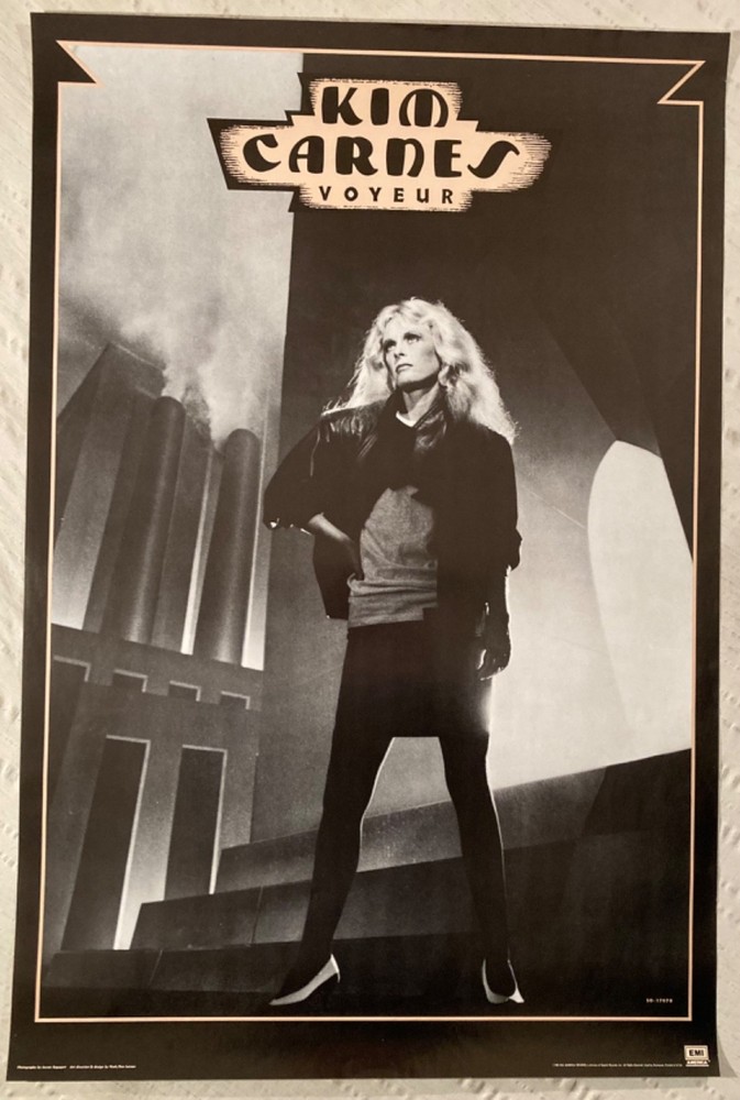 Kim Carnes 1982 Promo Poster Voyeur D