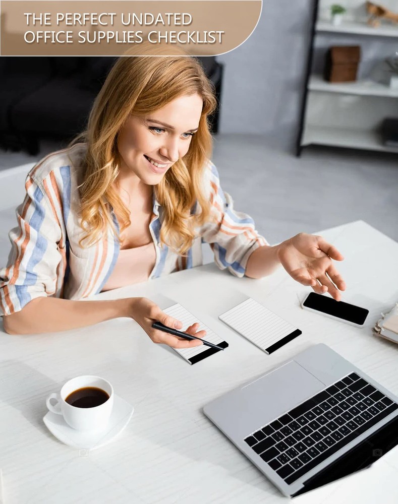 6 Pack 3x5 Inch Small Notepad Refills Memo Pads for Taking Notes Planning