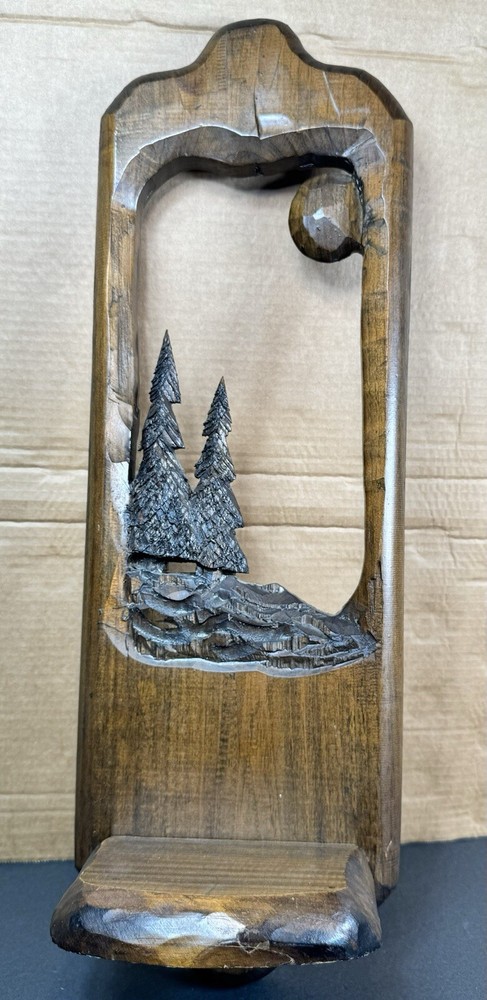 Hand Carved Tree Mirror Decorative Wall Decor